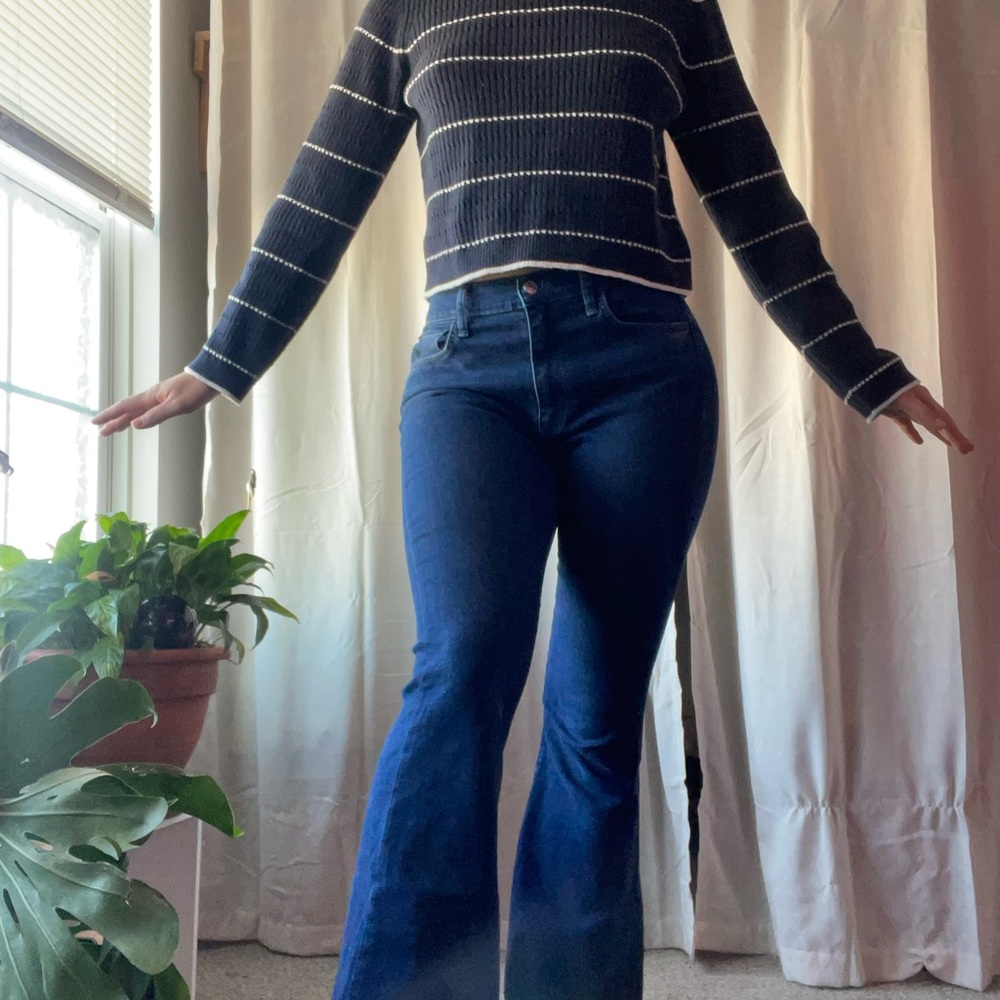 Hudson Jeans Dark Blue Flare Leg